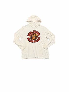 Lee White Hoodie with Red and Black Graphic